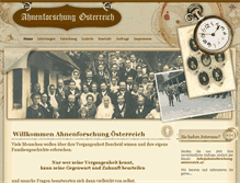 Tablet Screenshot of ahnenforschung-oesterreich.at